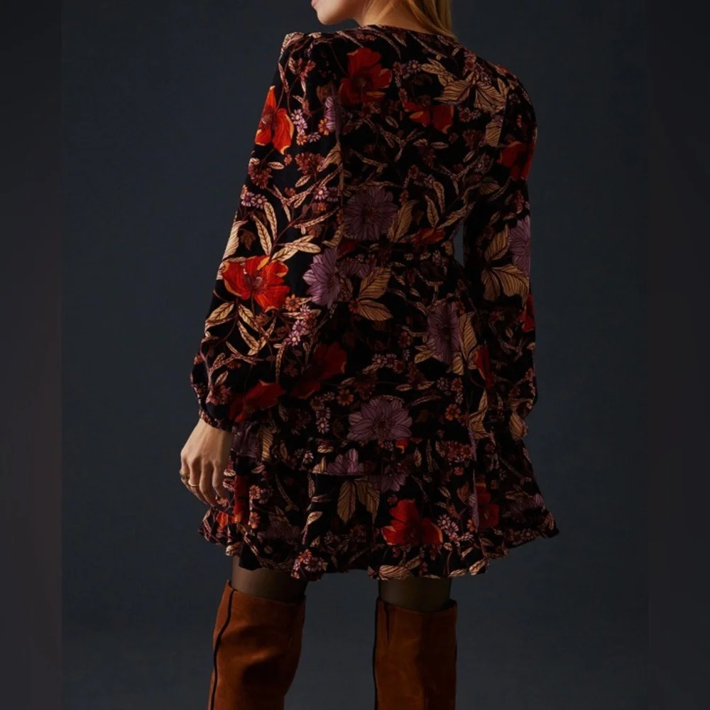 Anthropologie Pilcro Tiered Corduroy Dress - Picture 7 of 10